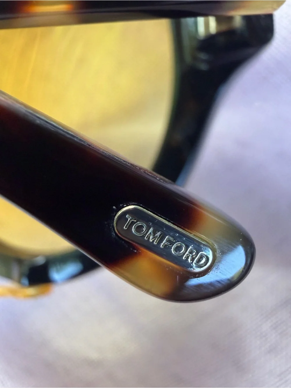 Tom Ford Neughman Black and Yellow Tortoiseshell Sunglasses
